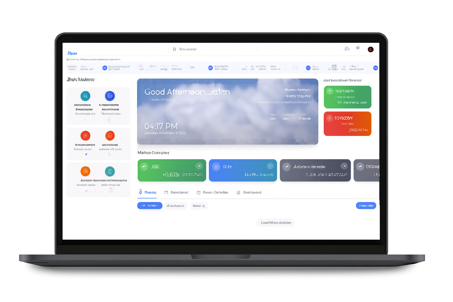 Arcus Main Dashboard